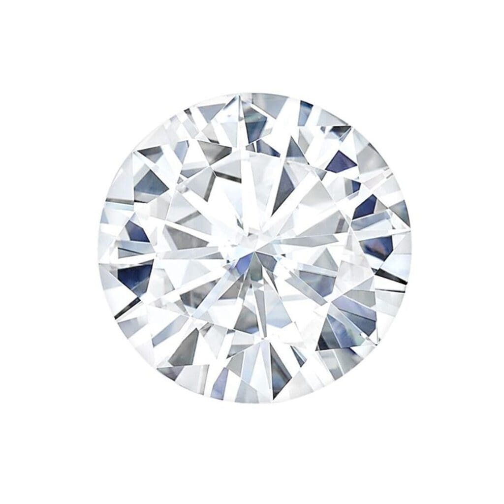 round brilliant cut moissanite