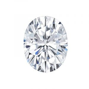 Oval cut moissanite
