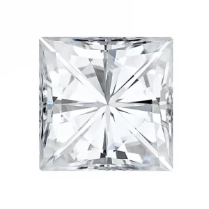 square cut moissanite