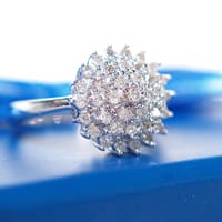 cluster engagement ring