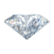Diamond gem isolated transparent jewelry